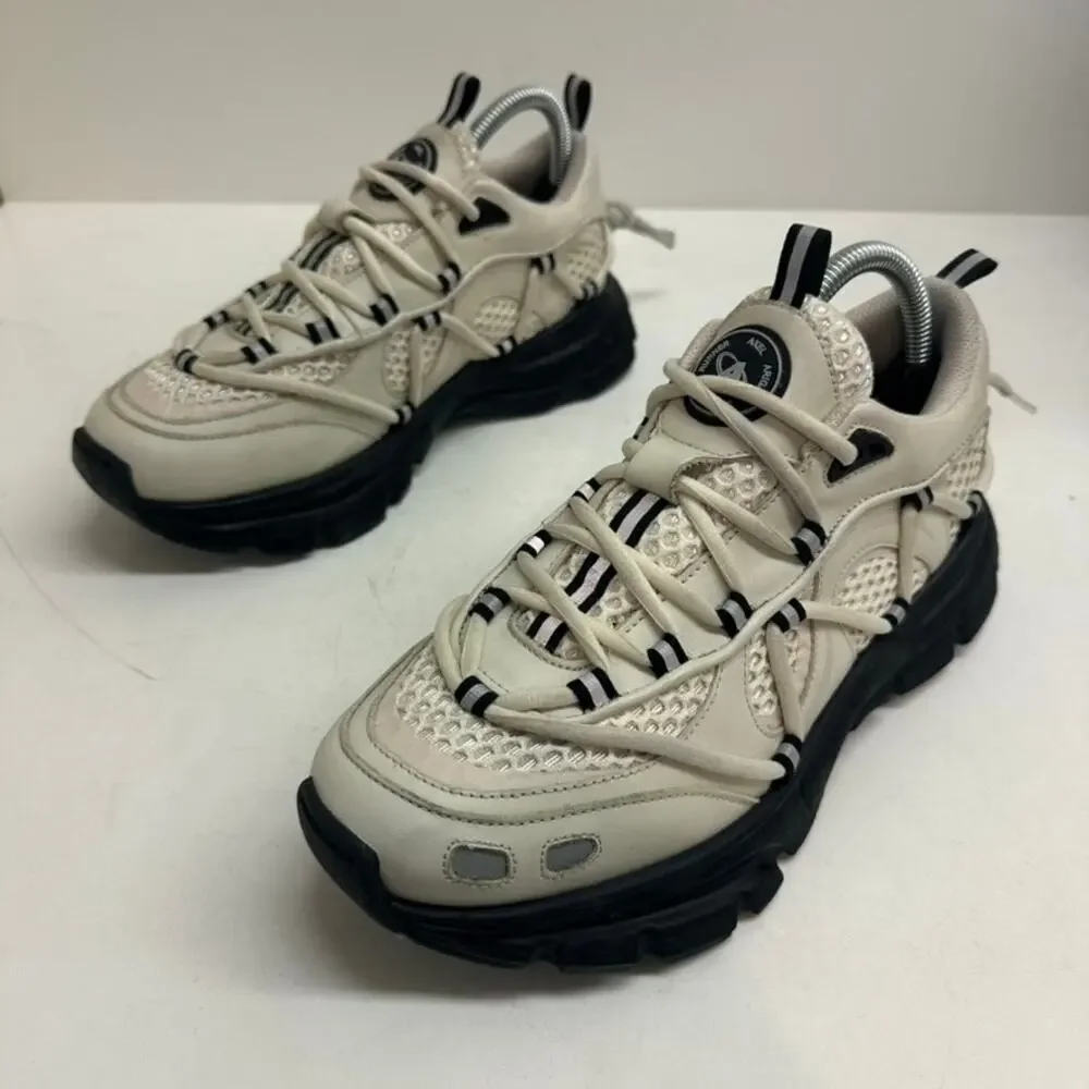 VERY GOOD Axel Arigato Marathon Runner Platform Sneaker 40.33075 Cream/Black 7 - Picture 5 of 13